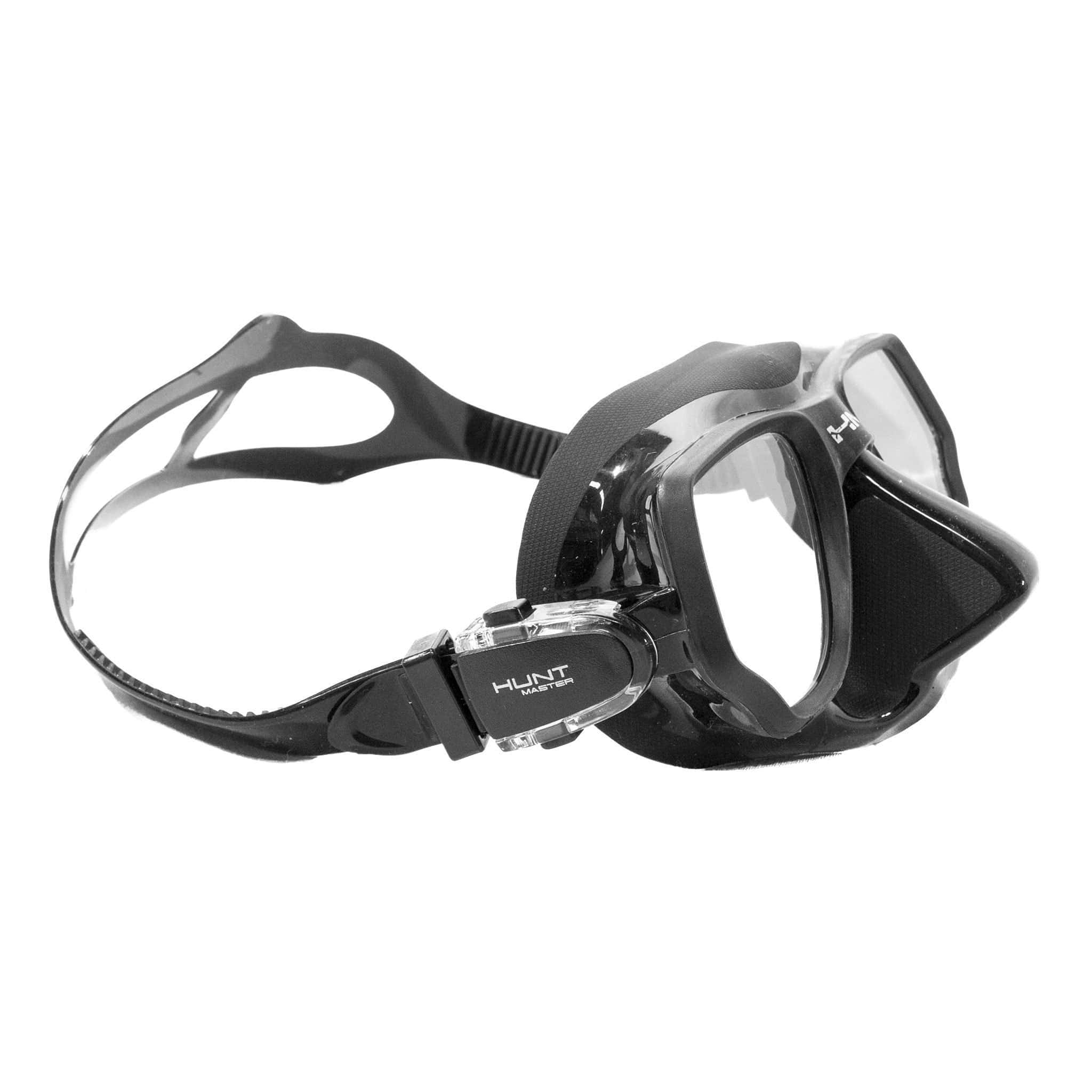 HuntMaster Low Volume Diving Mask Black Fish (Magura) - With Complimentary Black Container
