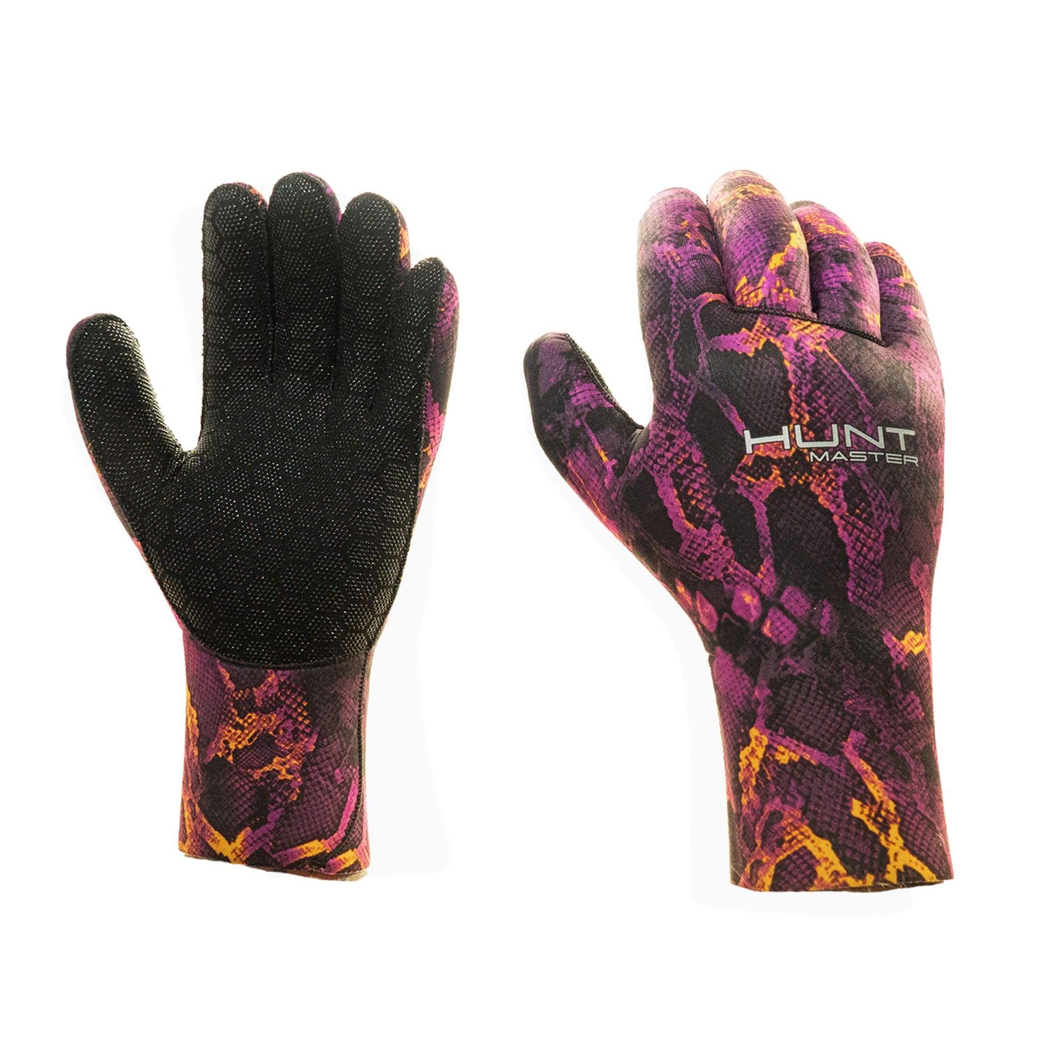 HuntMaster Neoprene Gloves Camo Series - Huntress 3.5mm (Pink)