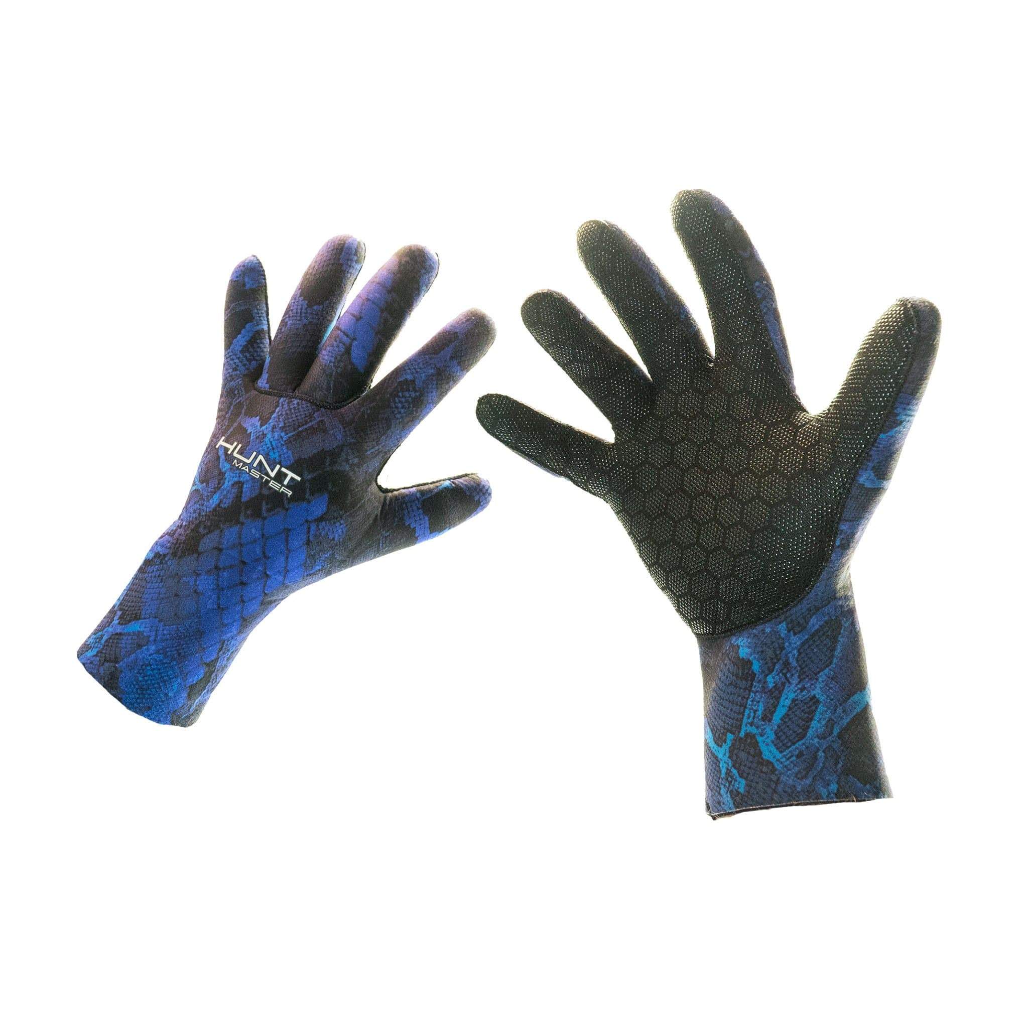 HuntMaster Neoprene Gloves Camo Series - Huntsman 3.5mm (Blue)