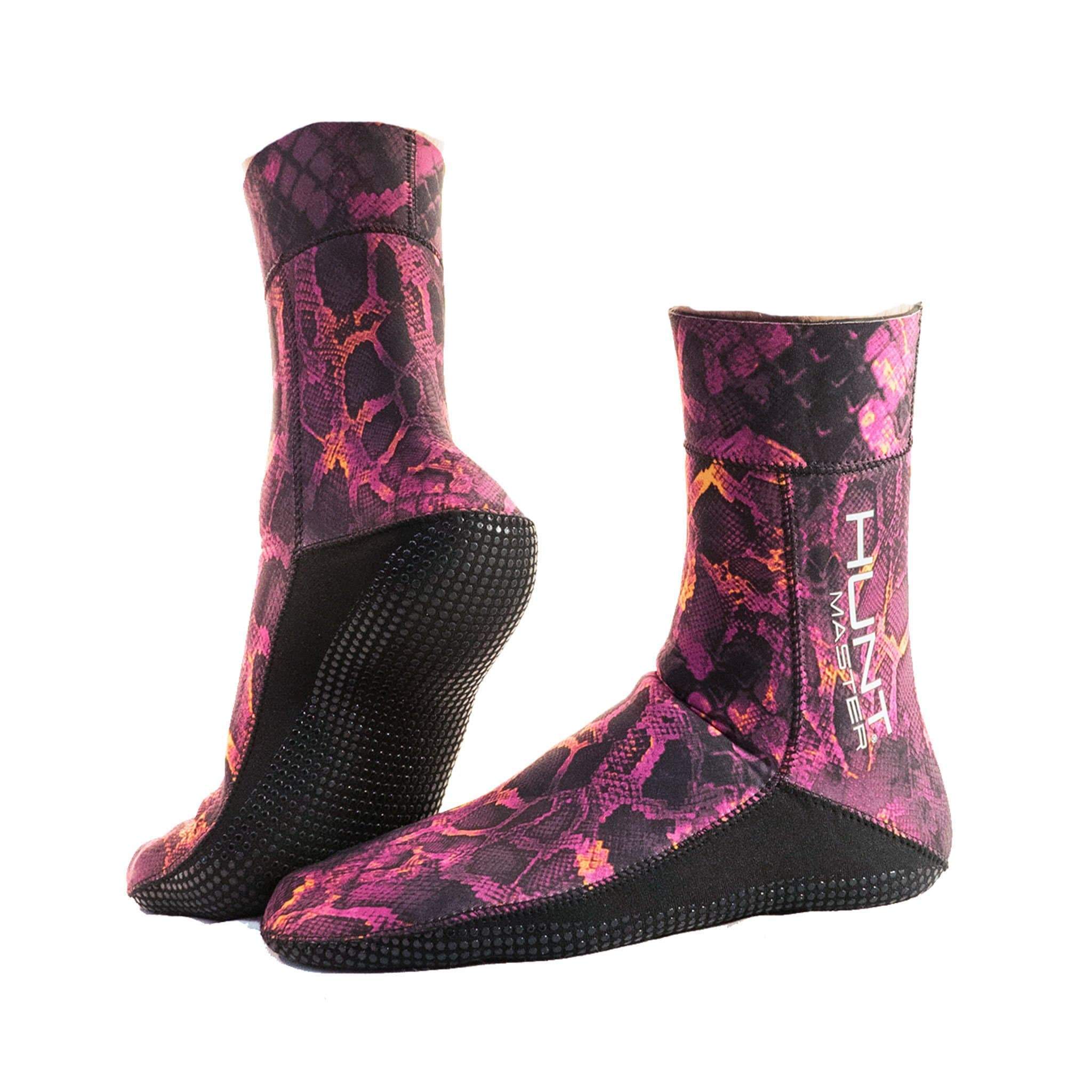 HuntMaster Neoprene Socks Camo Series - Huntress 3.5mm (Pink)